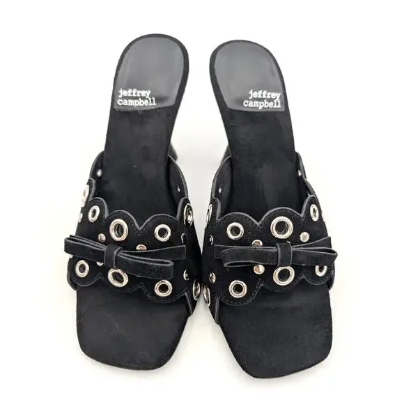 Jeffrey Campbell Odom Studded Slide Sandal Women's Black Size US5.5 EU36